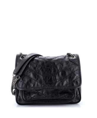 Baby Niki Chain Flap Bag Matelasse Chevron Leather