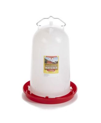 3-Gallon Heavy-Duty Plastic Gravity Fed Poultry Waterer