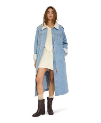 Women's Chill Rider Denim Shearling Coat