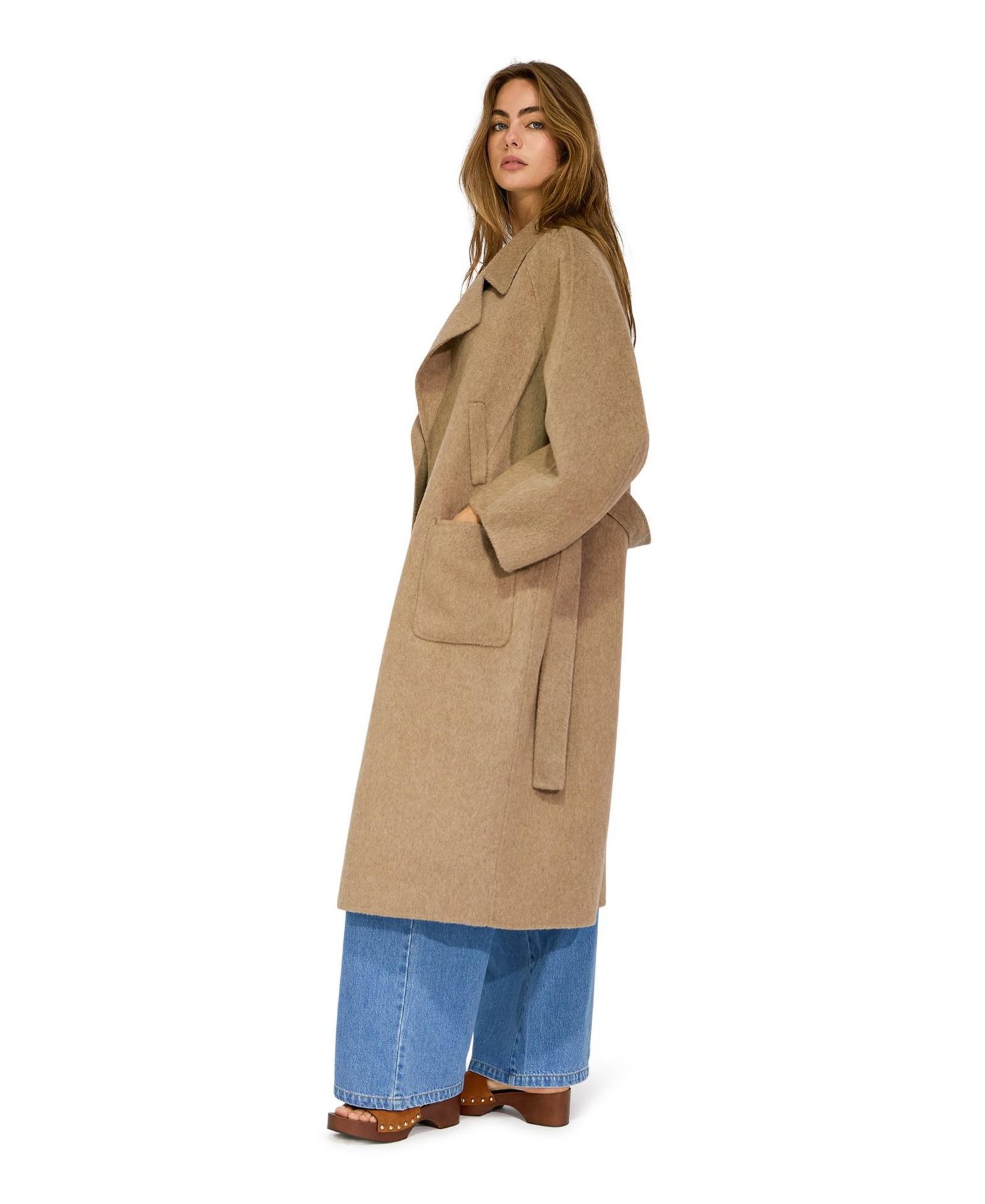 Women's Big Girl Wool Blend Coat