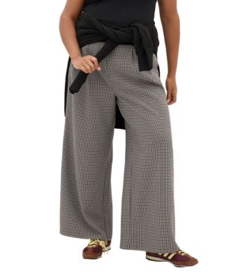Women's Tiana Plaid Wide Leg Pant