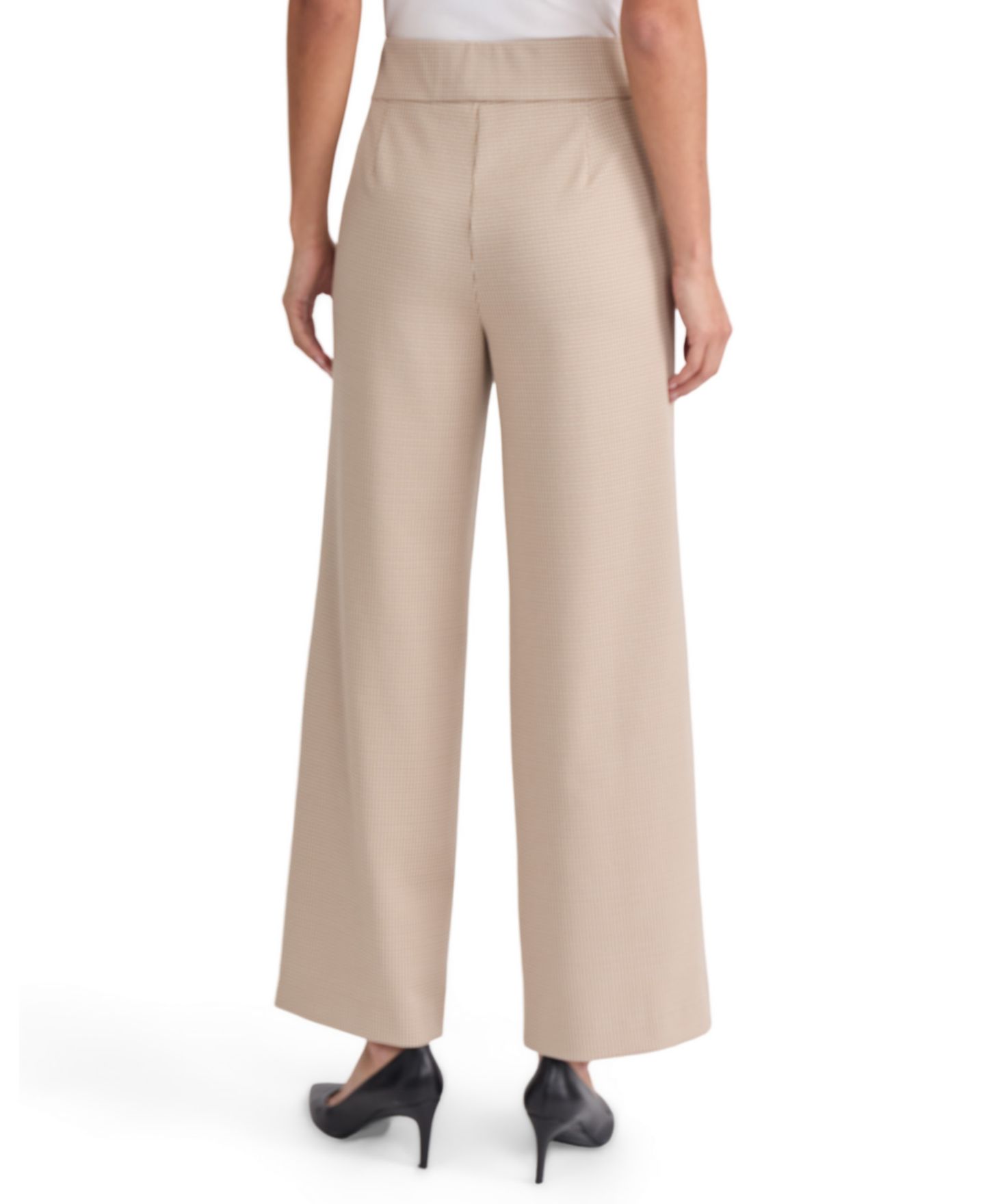 Женские брюки Jones New York High-Rise Wide-Leg Pull-On, цвет: Белый — фото 3