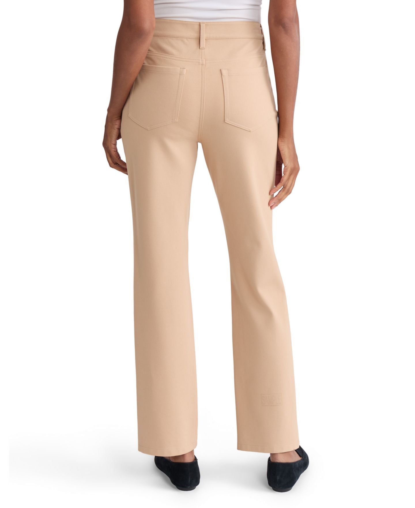Женские брюки Jones New York Lexington High-Waisted Straight Five-Pocket, цвет: Cafe Au Lait — фото 3