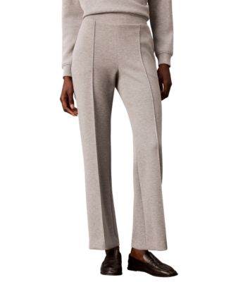 Women's Pintuck Wide-Leg Pull-On Trousers