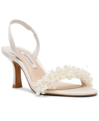 Women's Saldani Halter Strap Pearl-Embellished Kitten Heel Dress Sandals