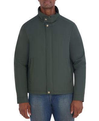 Men's Stand-Collar Zip-and-Snap Jacket