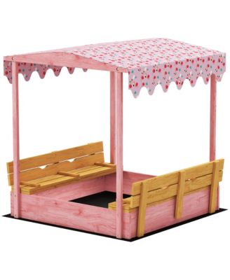 Kids Outdoor Sandbox for Supervised Play at Home ages 3 to 6 years