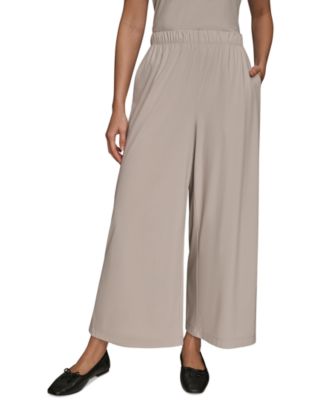 Women's 4-way Stretch Knit Mid Rise Ankle Pants