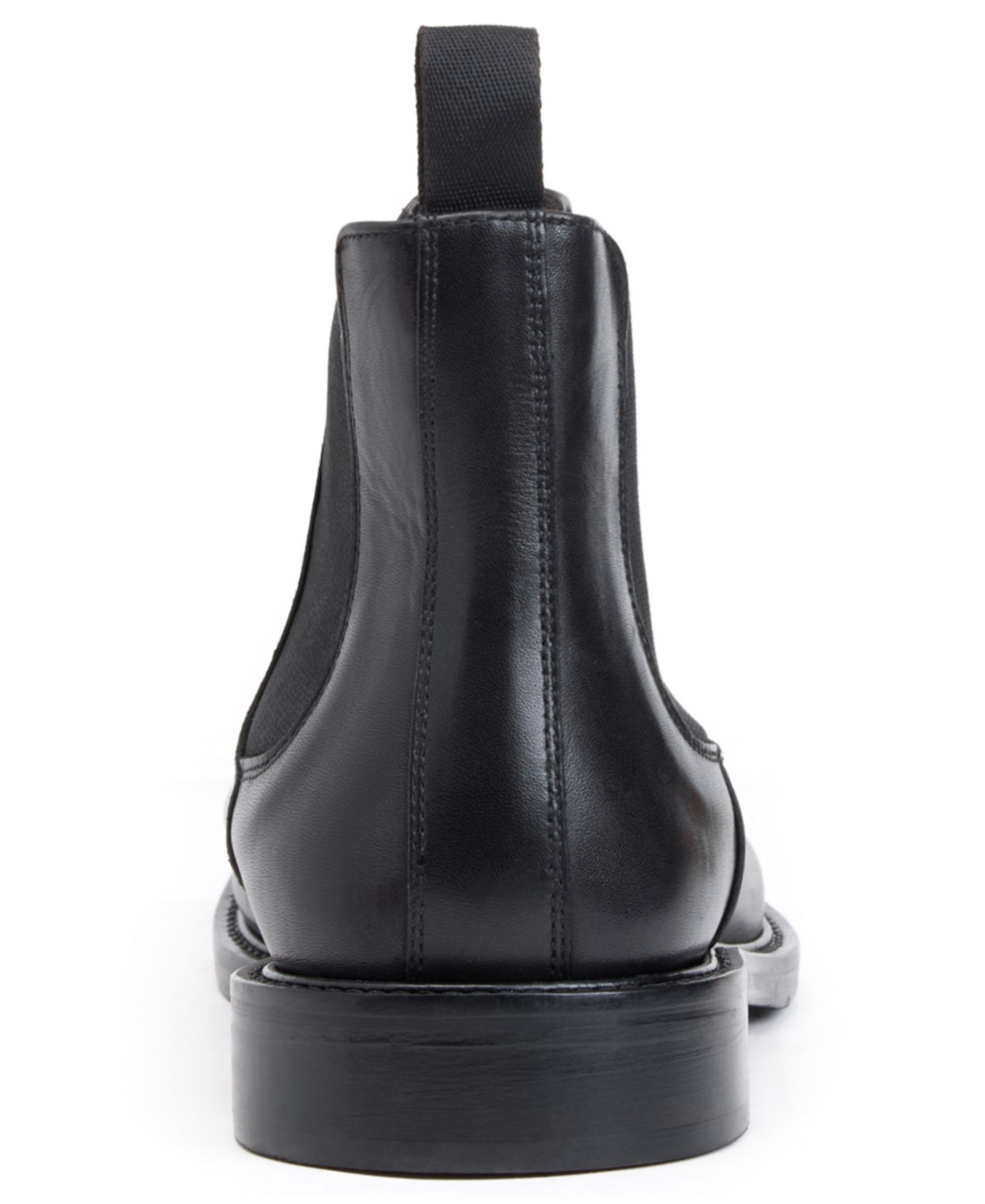 Мужские ботинки Bruno Magli Dado Italian Leather Round-Toe Chelsea, цвет: Чёрный — фото 3