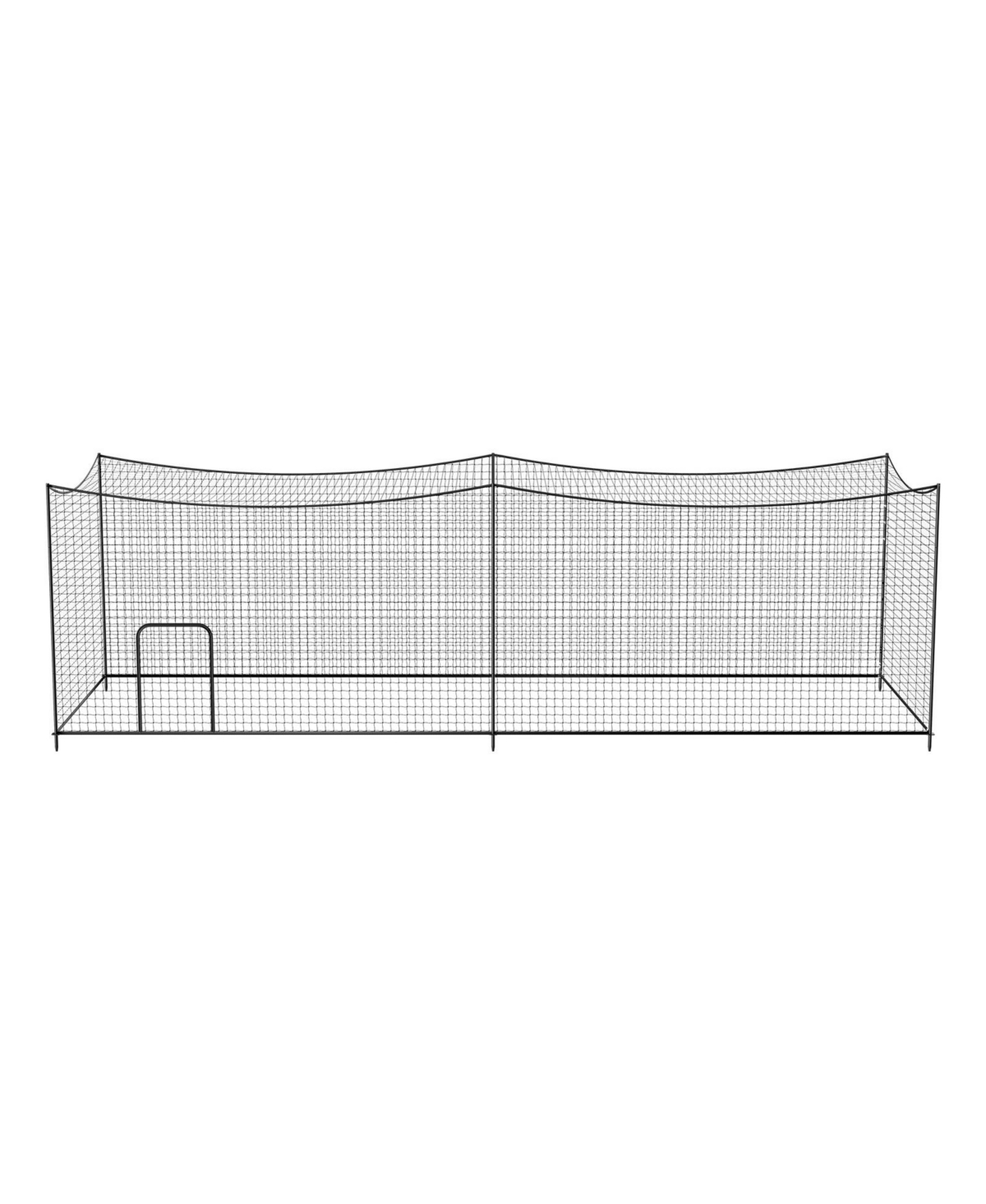 Mecale 35 x 10.5 x 10.2 ft Steel Frame Batting Cage with Hdpe Netting