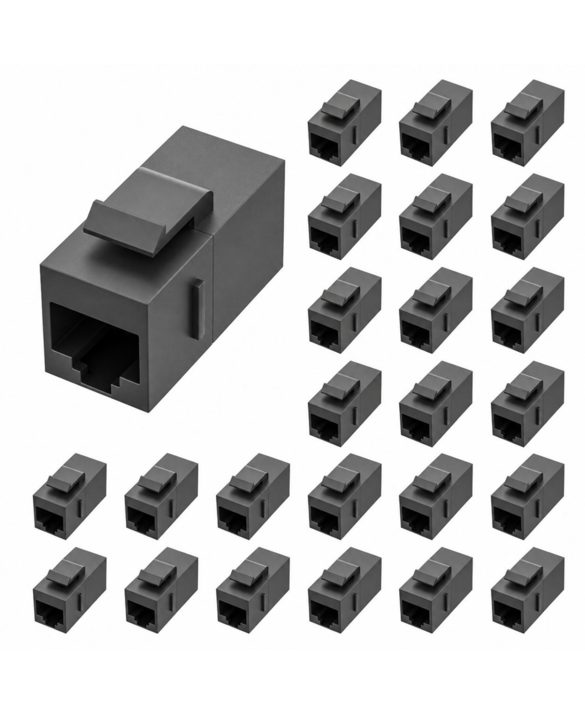 Lofree Cat6A RJ45 Female to Keystone Coupler for Cat6A/Cat6/Cat5E/Cat5