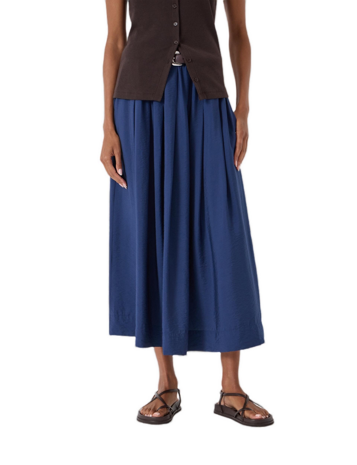 Hush Women's Ivy Pleated Air Flow Midi Skirt