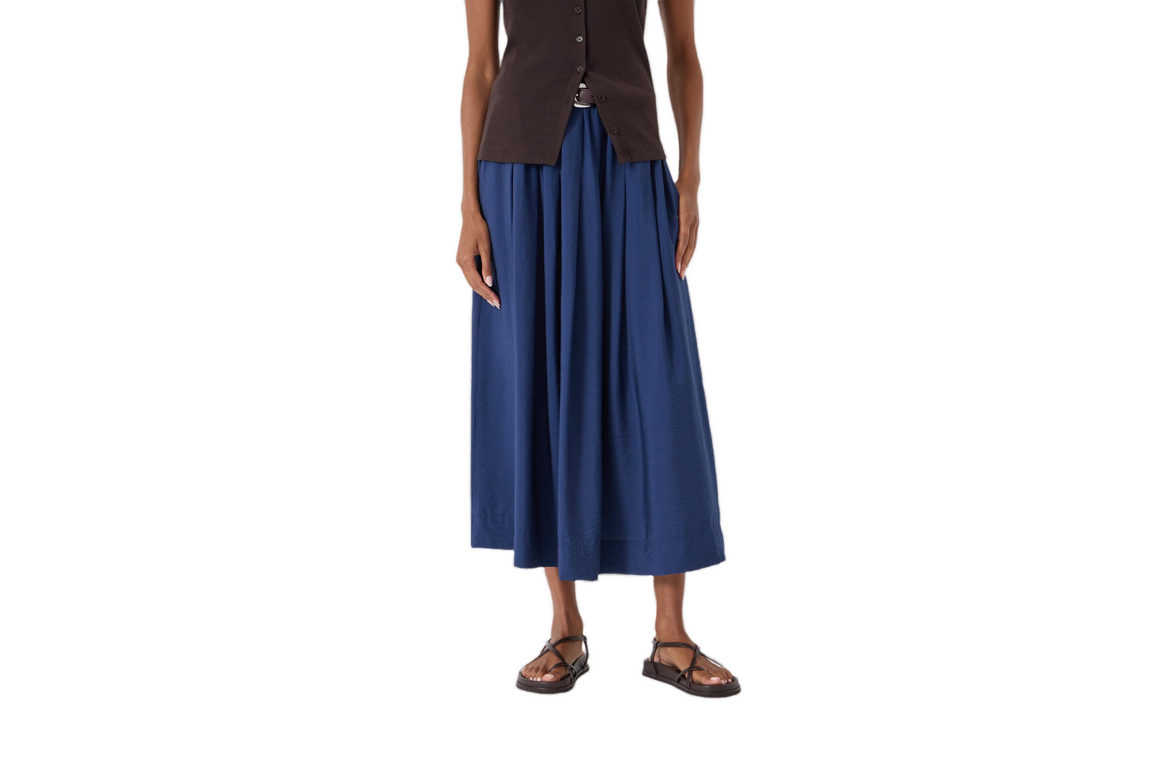 Hush Women's Ivy Pleated Air Flow Midi Skirt