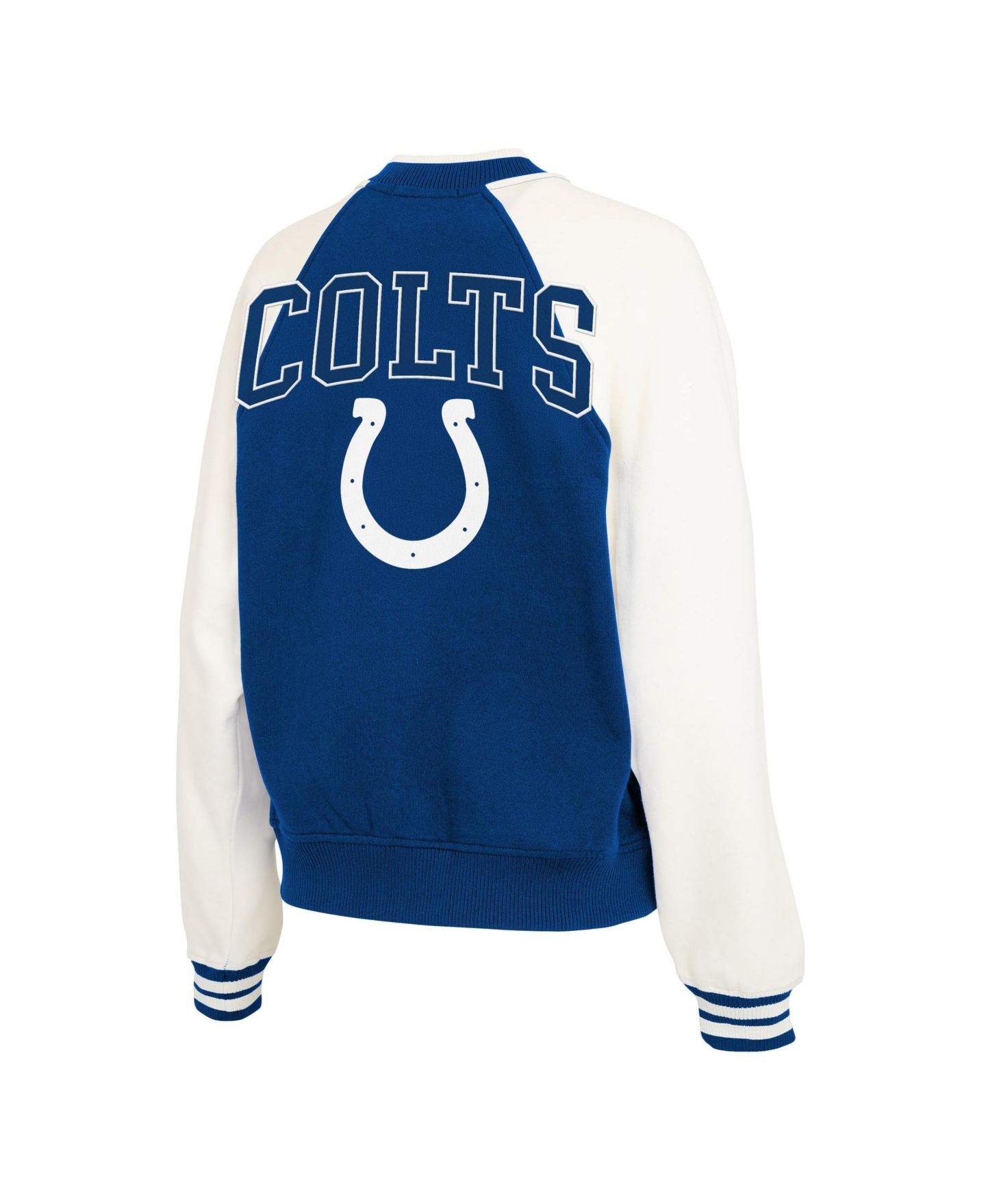 Женская куртка WEAR by Erin Andrews Royal Indianapolis Colts Full-Zip Fleece Varsity — фото 2