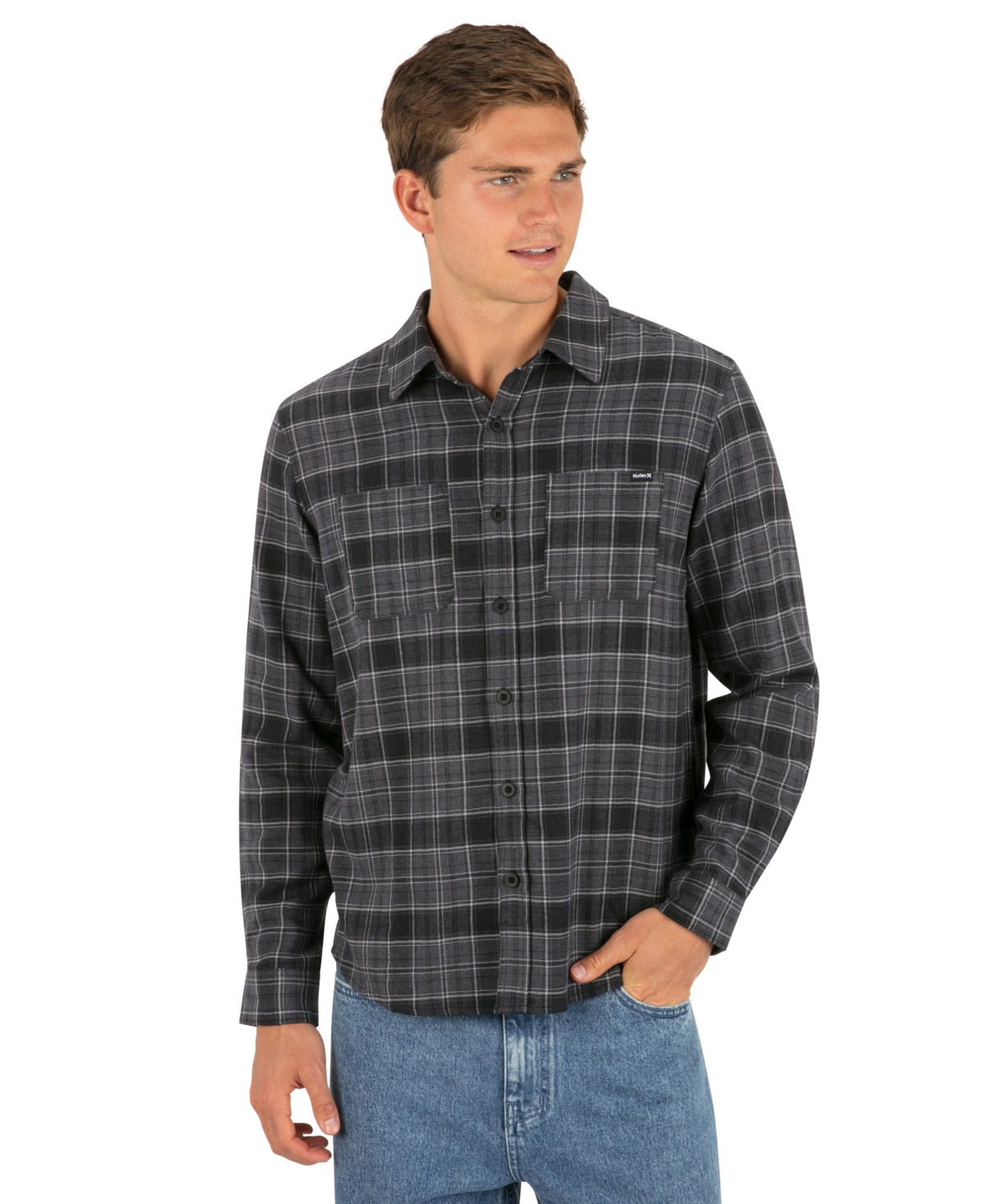 Hurley Men's Eugene Flannel Long-Sleeve Shirt