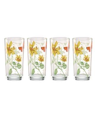 Butterfly Meadow Highball Glasses, Set of 4