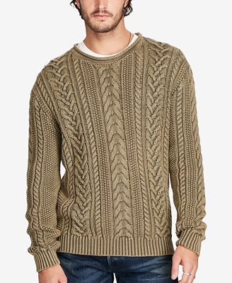Denim & Supply Ralph Lauren Men's Cable-Knit Sweater - Sweaters - Men ...