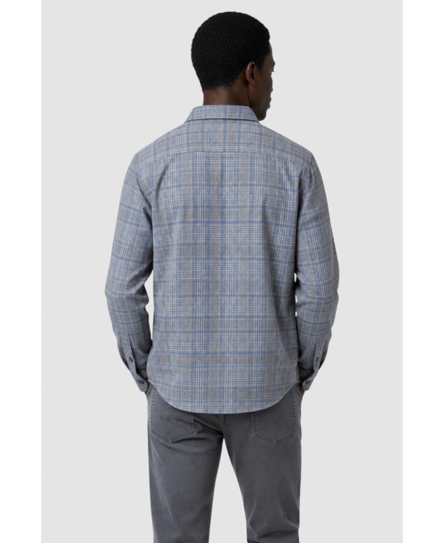 Мужская рубашка Garnet Regular-Fit Button-Front Overshirt, цвет: Индиго — фото 3