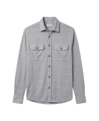 Men's James Regular-Fit Textured Two-Pocket Overshirt