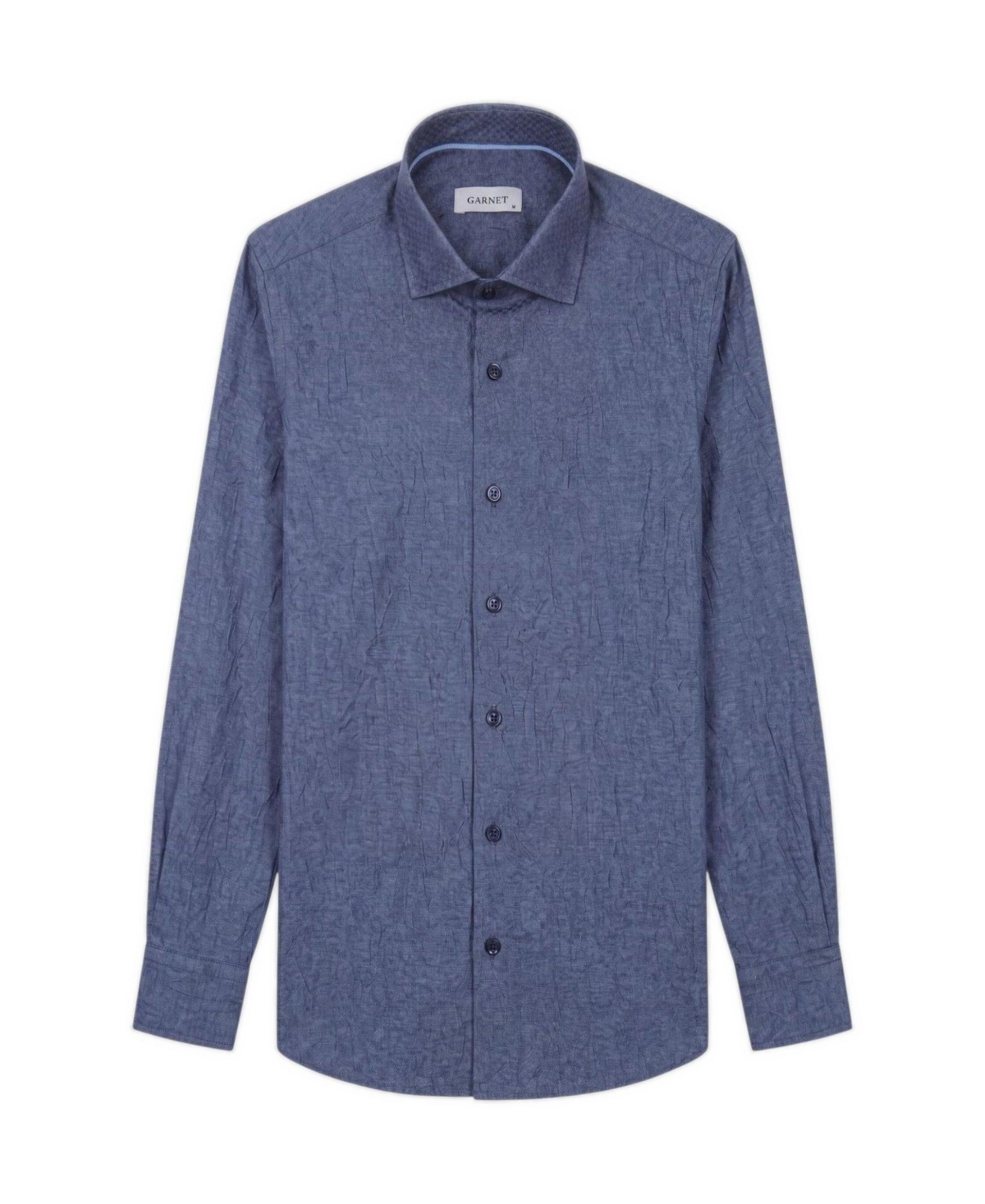 Garnet Men's Chambray Regular-Fit Long-Sleeve Shirt