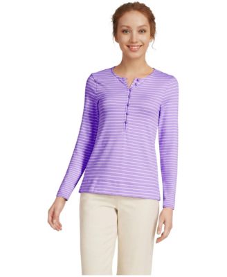 Women's Polished Essentials Long-Sleeve Rib-Knit Henley