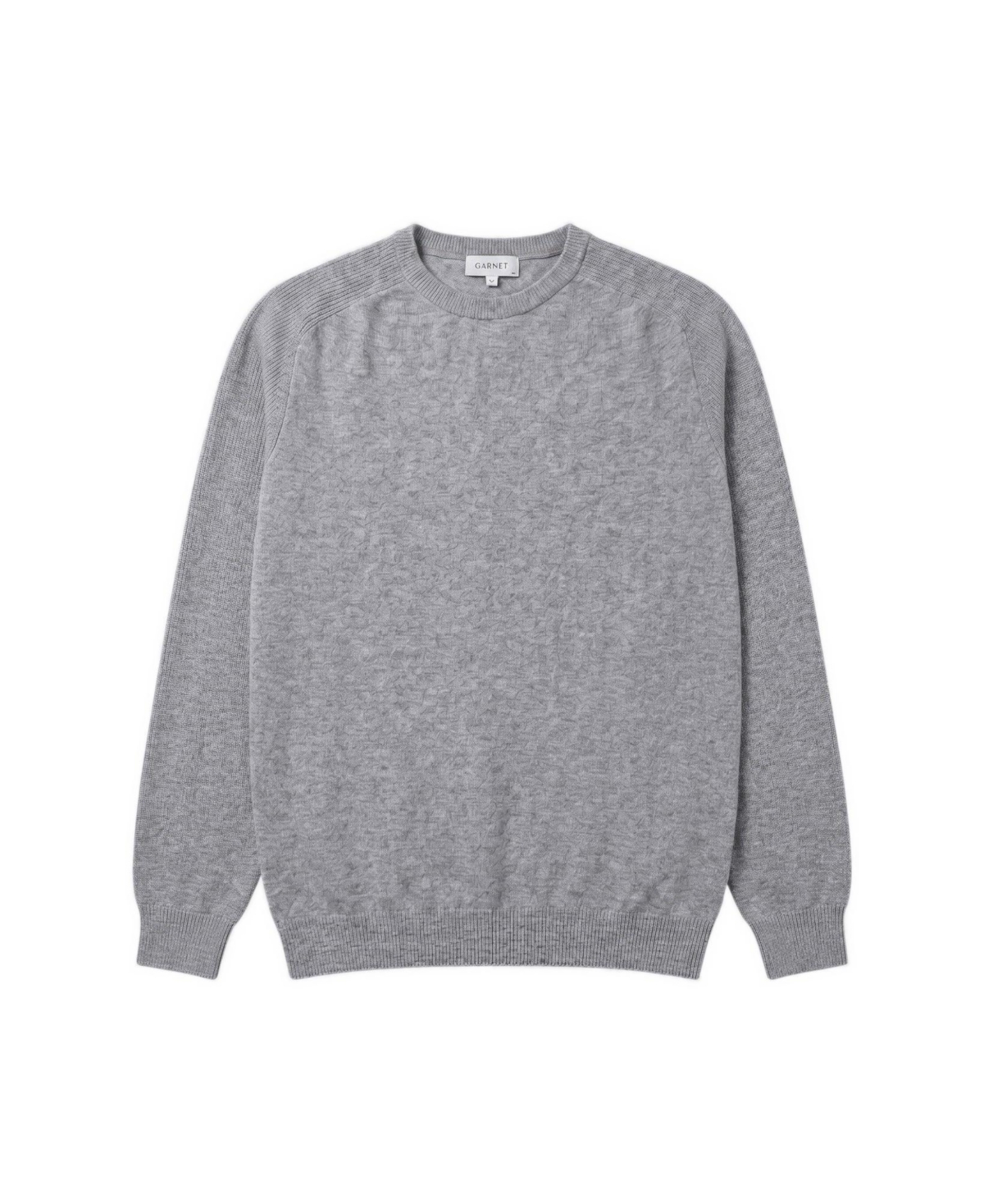 Garnet Men's Regular-Fit Lightweight Crewneck Sweater - Platinum