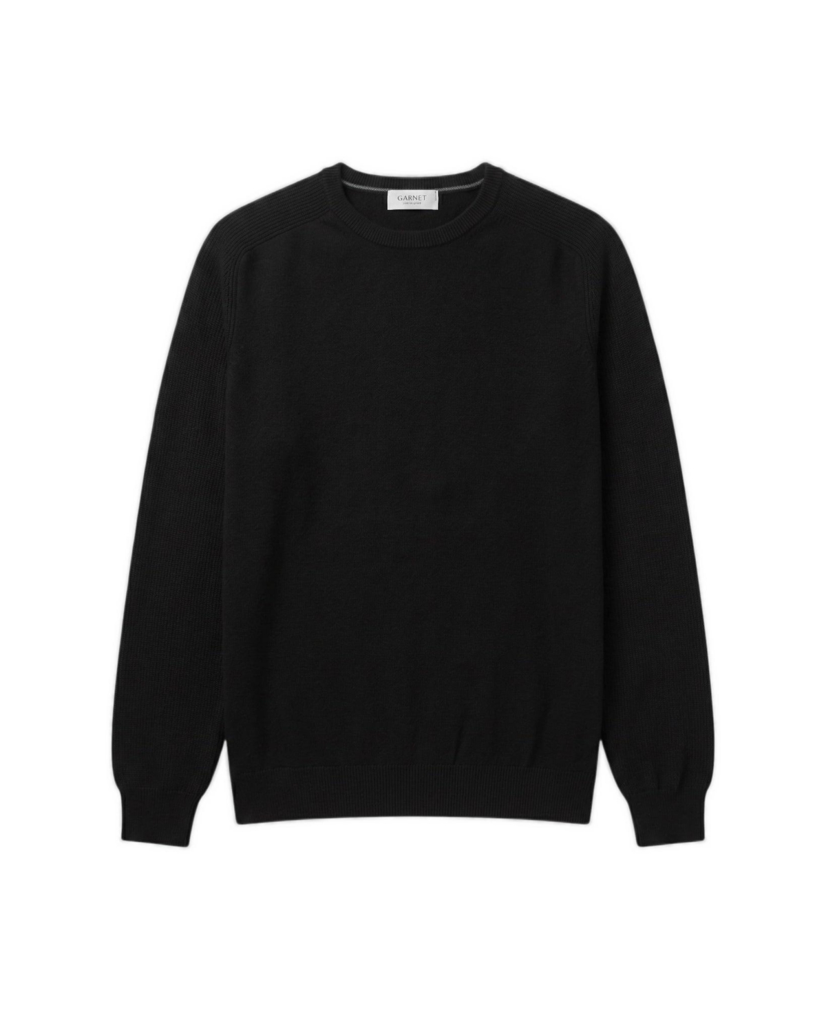 Garnet Men's Regular-Fit Lightweight Crewneck Sweater - Black