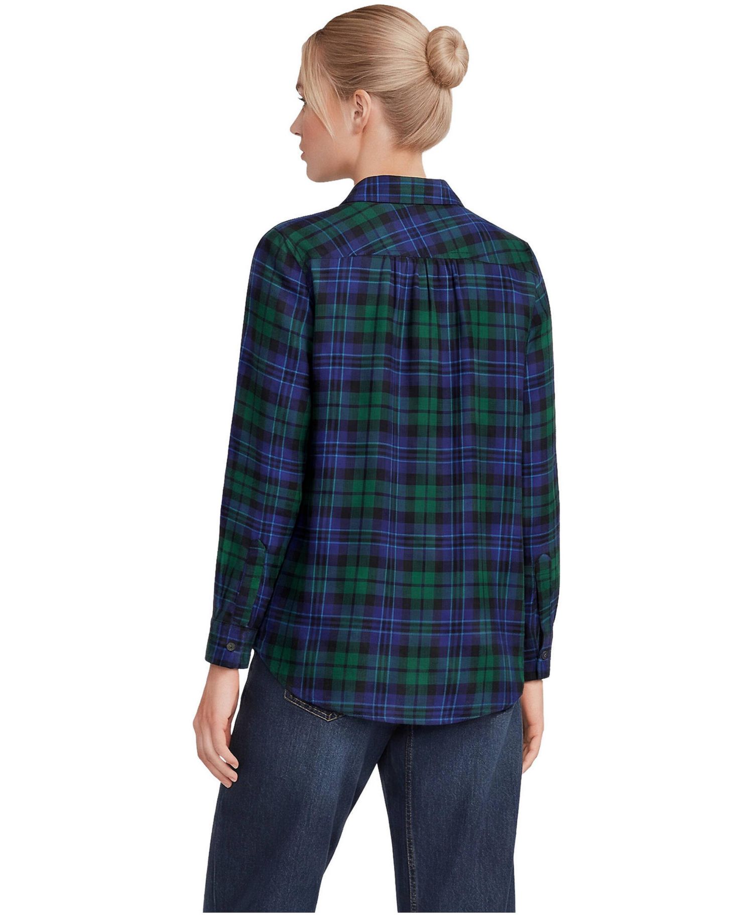 Women's Flannel Boyfriend Long Sleeve Shirt