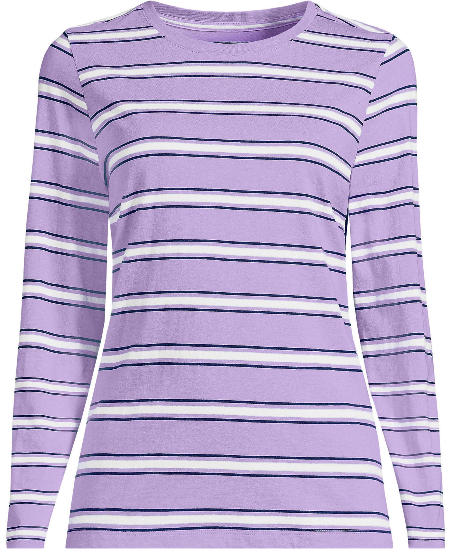 Women's Tall Supima Cotton Long Sleeve Crewneck T-Shirt