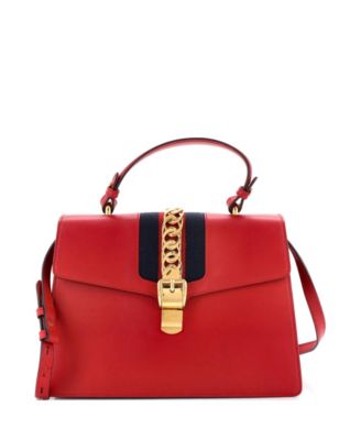 Medium Sylvie Top Handle Bag Leather