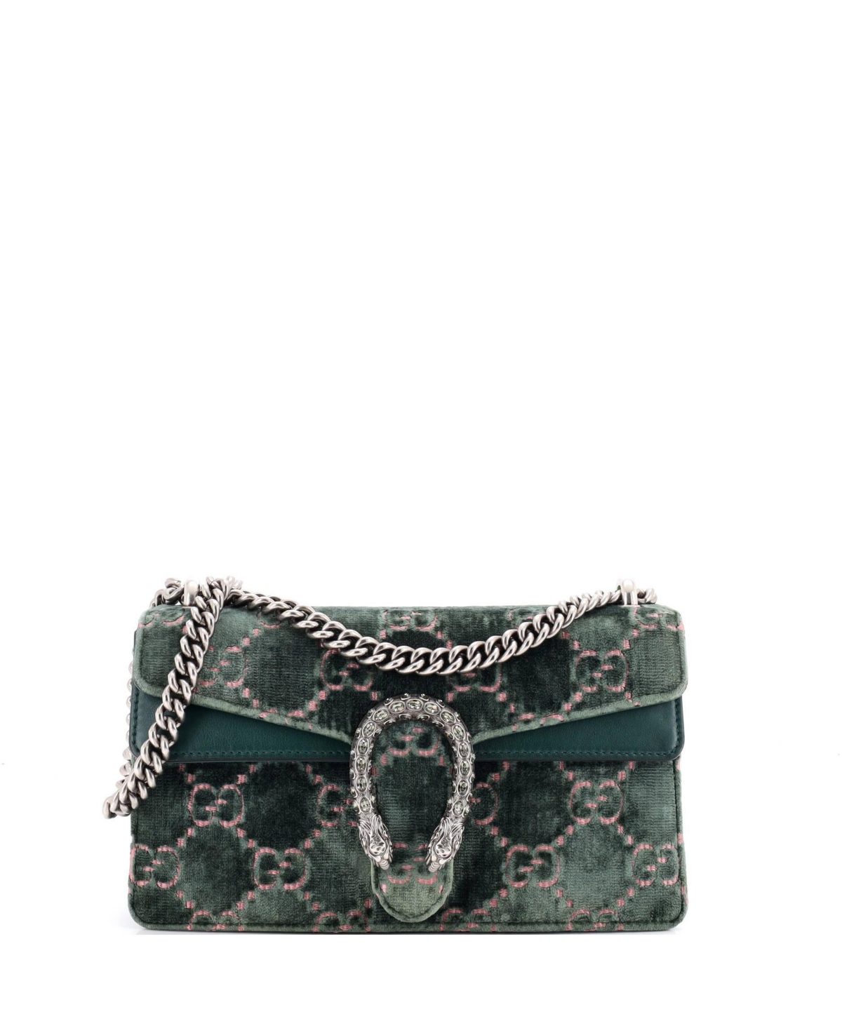 Pre-Owned Gucci Mini Dionysus Bag Gg Velvet