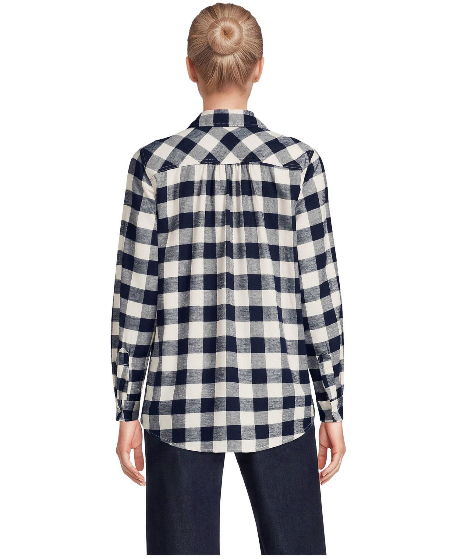Women's Flannel Boyfriend Long Sleeve Shirt