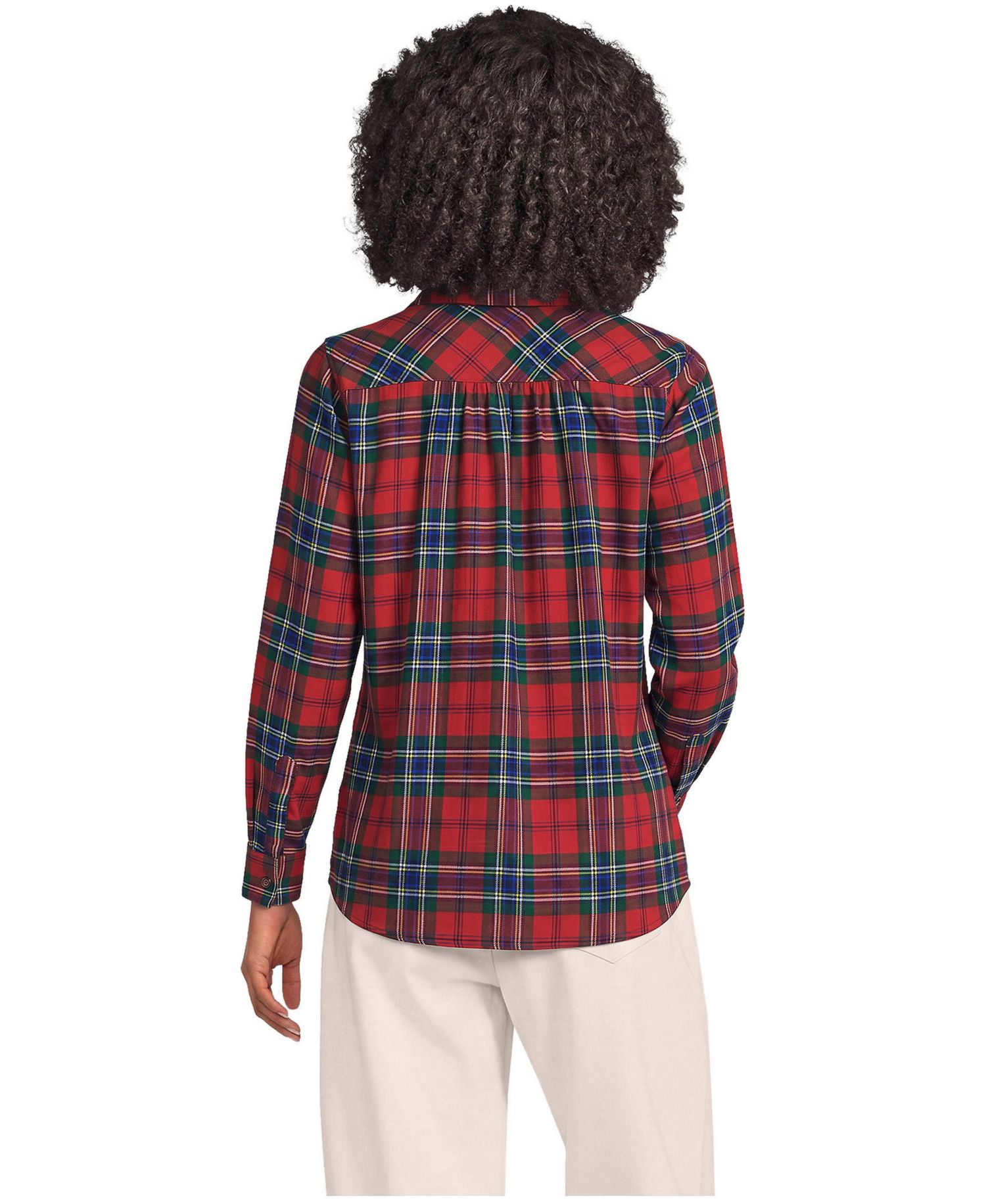 Women's Flannel Boyfriend Long Sleeve Shirt