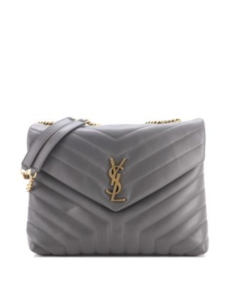 Medium Loulou Shoulder Bag Matelasse Chevron Leather