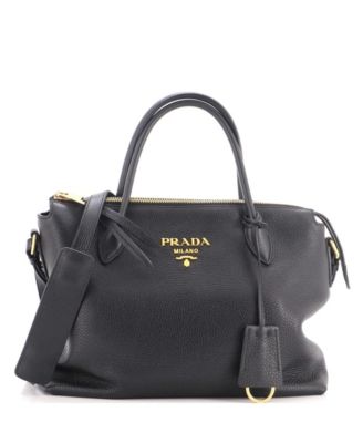 Medium Dual Strap Zip Tote Vitello Daino