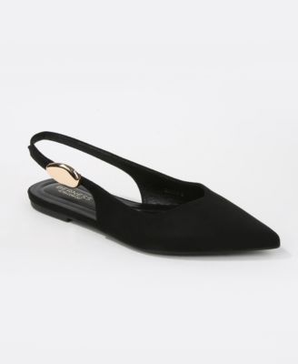 Reed Faux Suede Slingback Flats