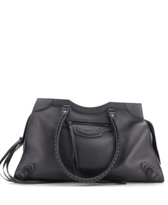 Neo Classic City Bag Large Leather Satchel, 20"W x 13"H x 9.5"D