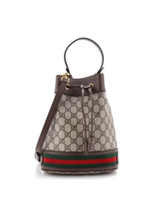 Small Ophidia Bucket Bag GG Coated Canvas