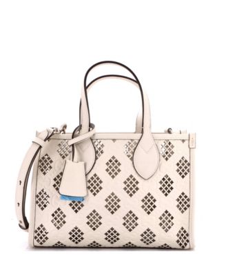 Small Convertible Tote GG Debossed Laser Cut Leather