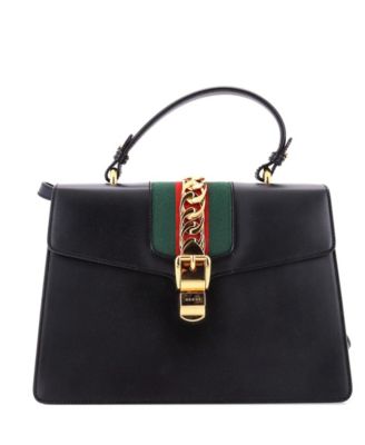 Medium Sylvie Top Handle Bag Leather