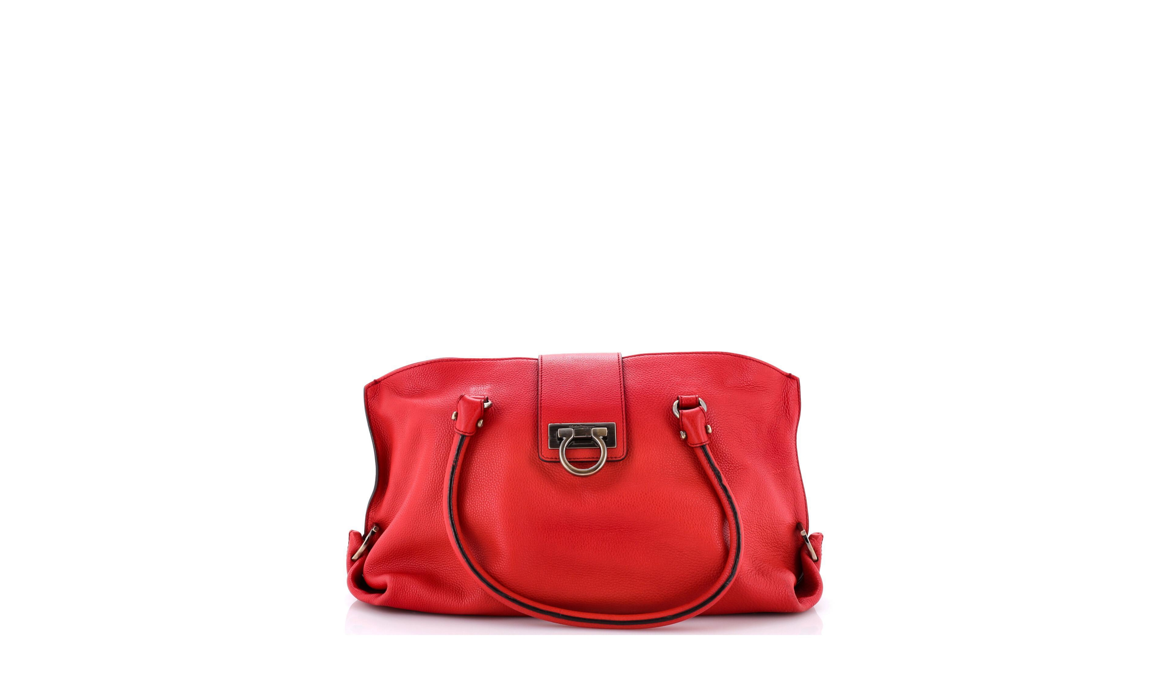 Pre-Owned Salvatore Ferragamo Medium Soft Sofia Tote Leather