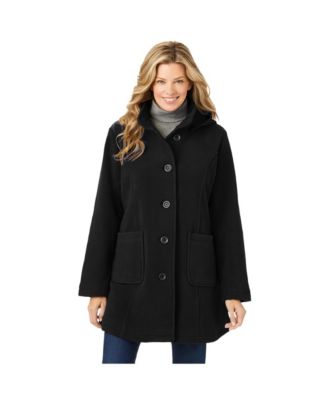 Women's Within Hooded A-Line Fleece Coat