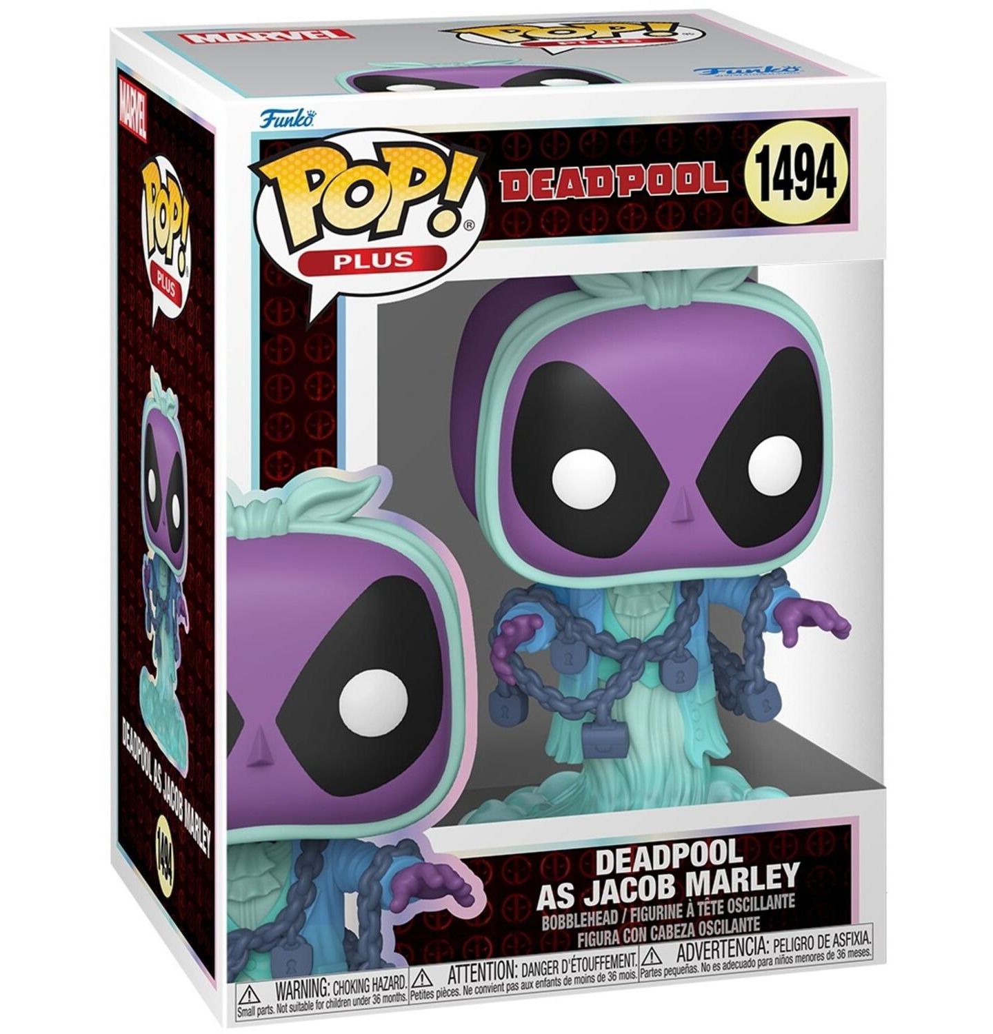 Детская фигурка Funko Pop Plus Deadpool Literary Classics Ghost of Christmas Past 3.6" Vinyl Action Figure, Ages 3+ — фото 2