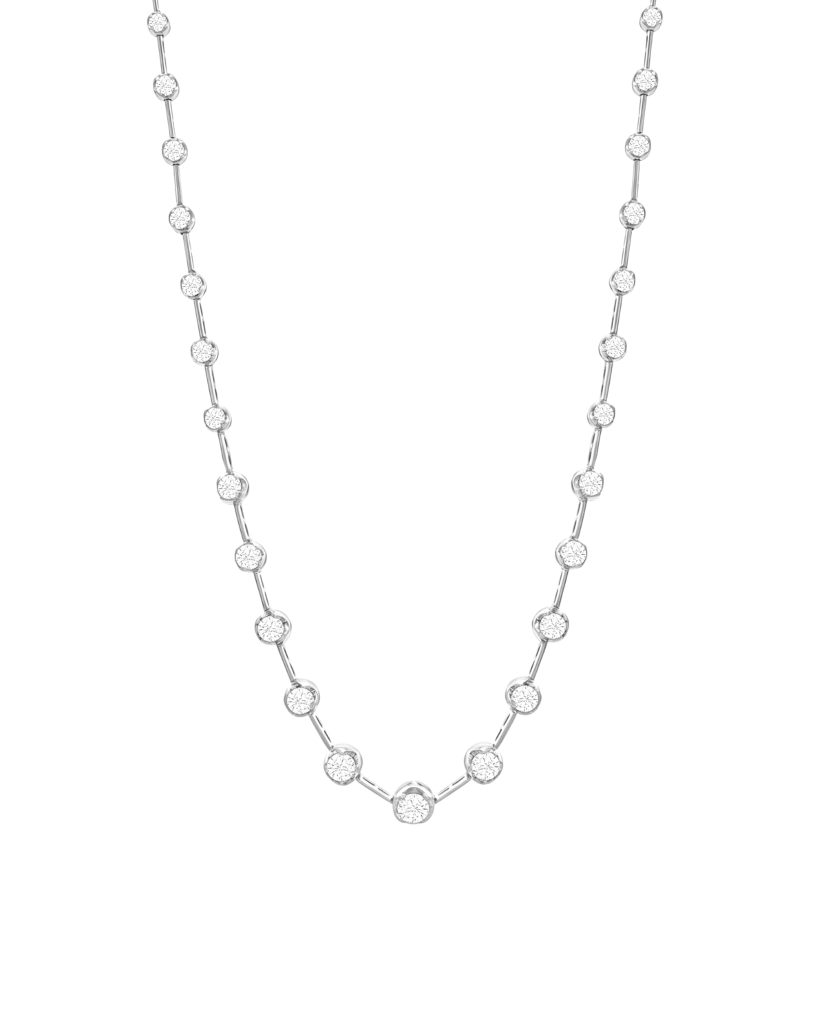 Macy's Lab-Grown Diamond Necklace (7 ct. t.w.) in 14k Yellow Gold - White Gold