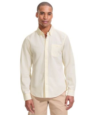 Men's Long Sleeve Seersucker Shirt