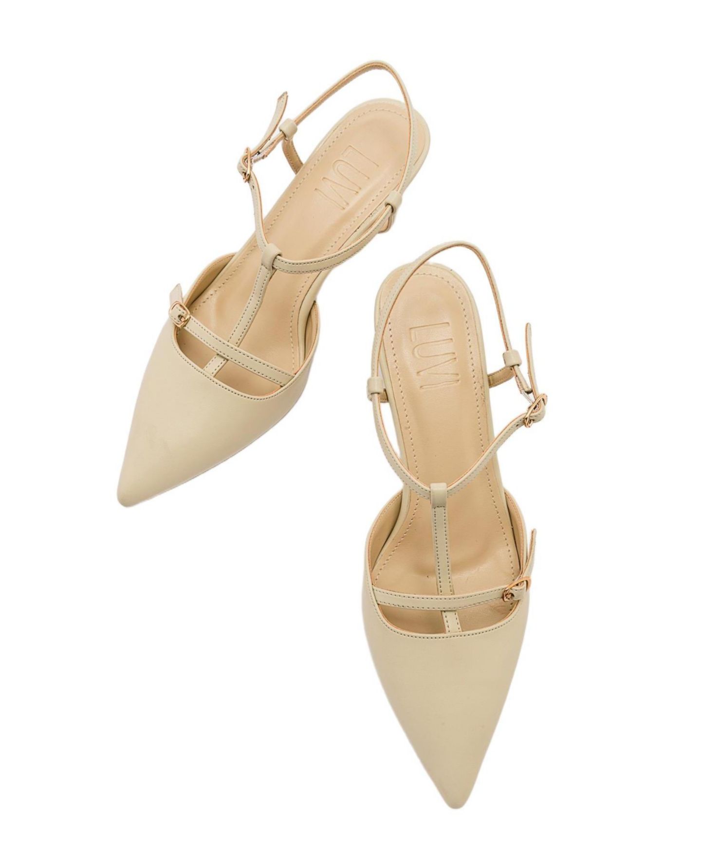 Женские туфли Prologue Shoes Frans Pointed Toe, цвет: Бежевый — фото 3