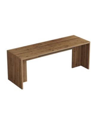 Solid Wood Dining Room Table for 6 to 8 People with Spacious Tabletop