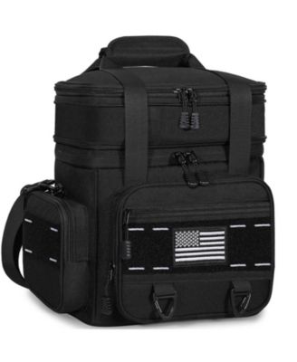 25L Ulated Lunch Box Men Double Deck Heavy Duty Cooler Bag Camping Outdoor Picnics