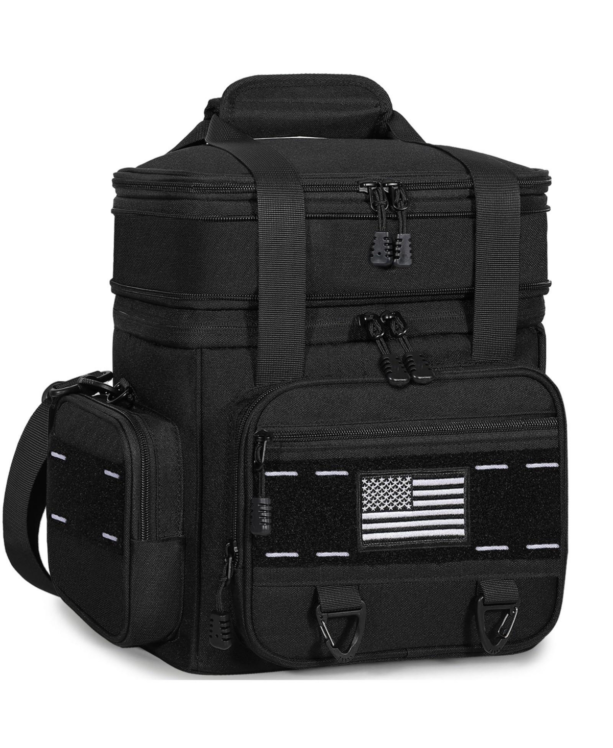 Aofar 25L Ulated Lunch Box Men Double Deck Heavy Duty Cooler Bag Camping Outdoor Picnics