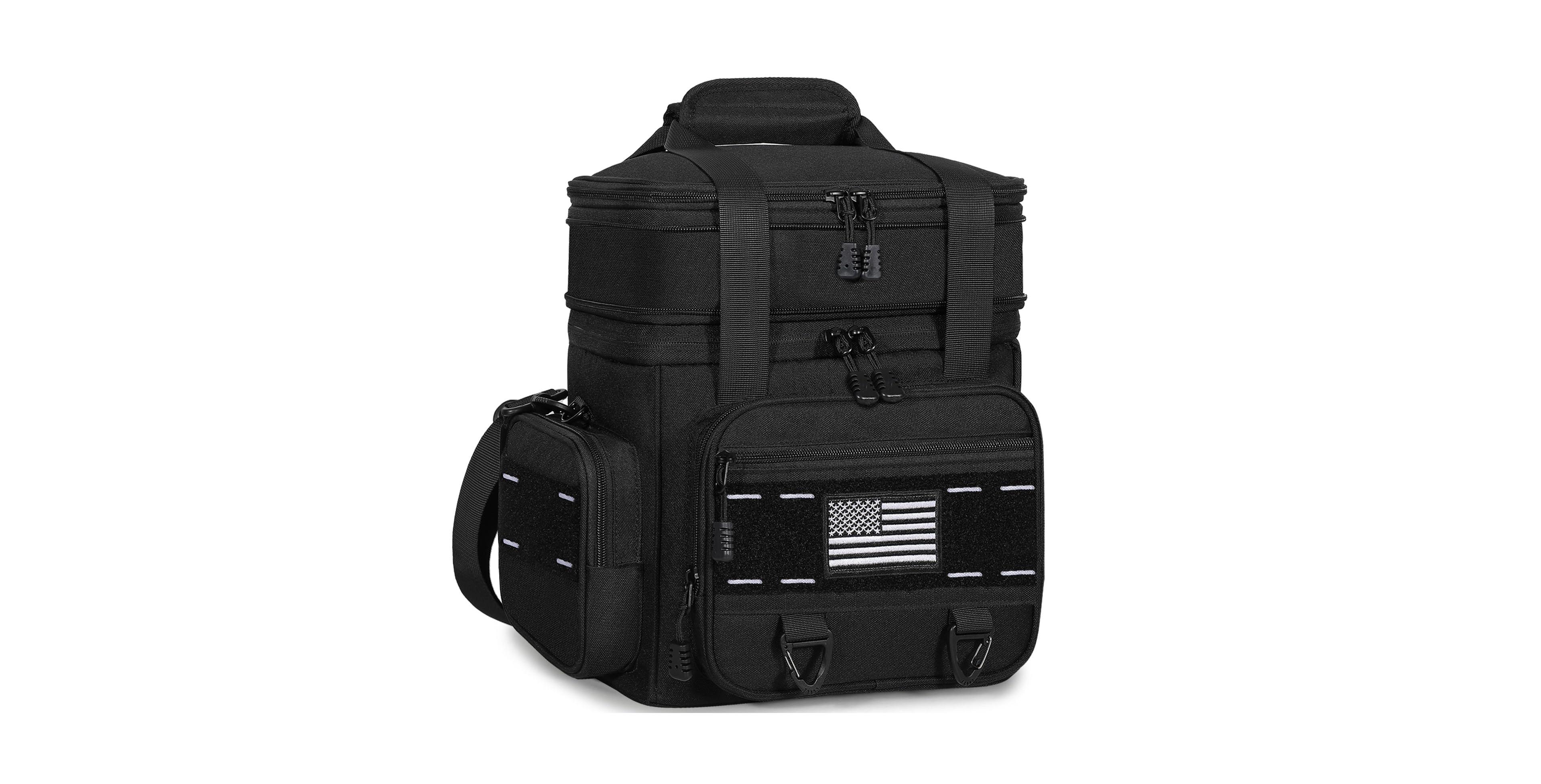 Aofar 25L Ulated Lunch Box Men Double Deck Heavy Duty Cooler Bag Camping Outdoor Picnics